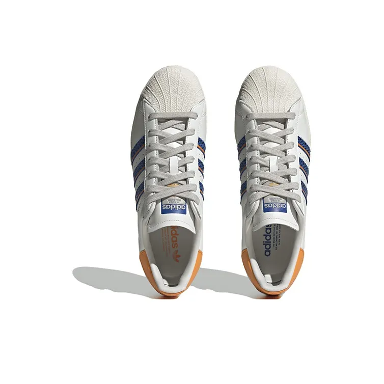 Adidas Superstar 'White Orange Rush Snakeskin'-4
