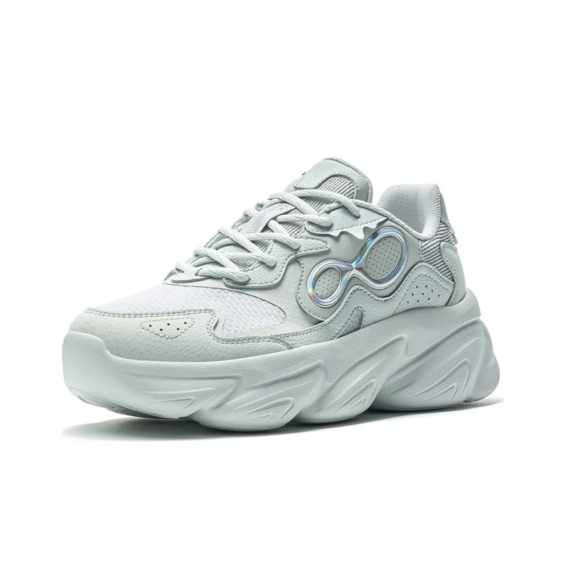 XTEP Claw Shoes 2.0 Anti Slip Wear Resistant Sports Casual Shoes Women's Gray-1