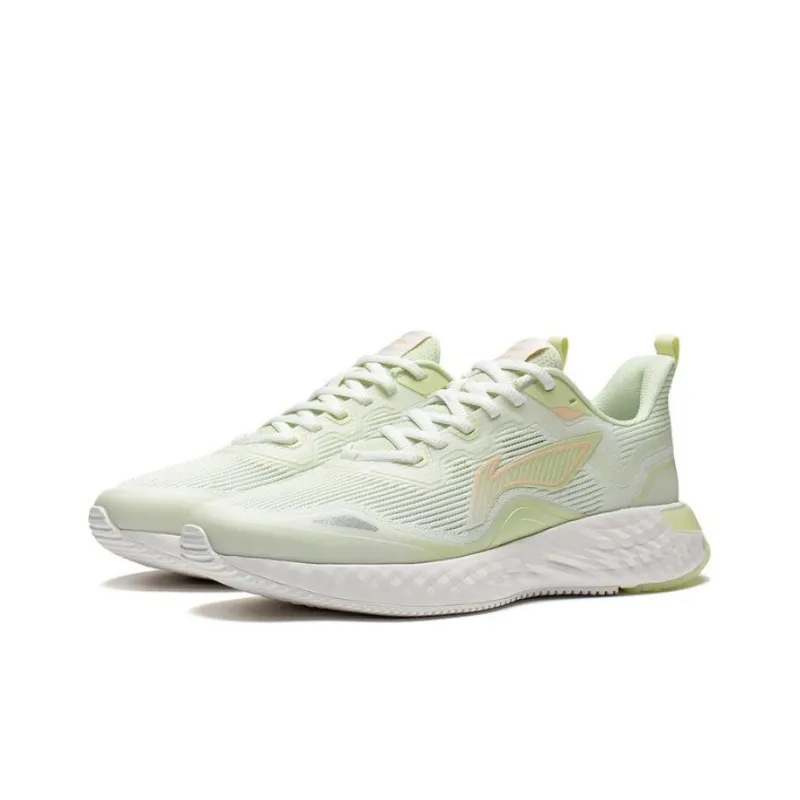 LiNing Chasing clouds Slip Resistant, Abrasion Resistant, Breathable Low Top Running Shoes Women's Light Fruit Green-2