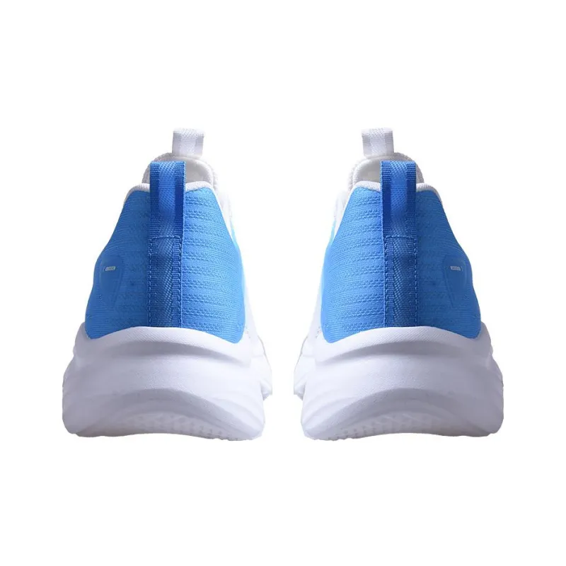 XTEP Cushioned Slip Resistant Low Top Running Shoes Men's White Blue-3