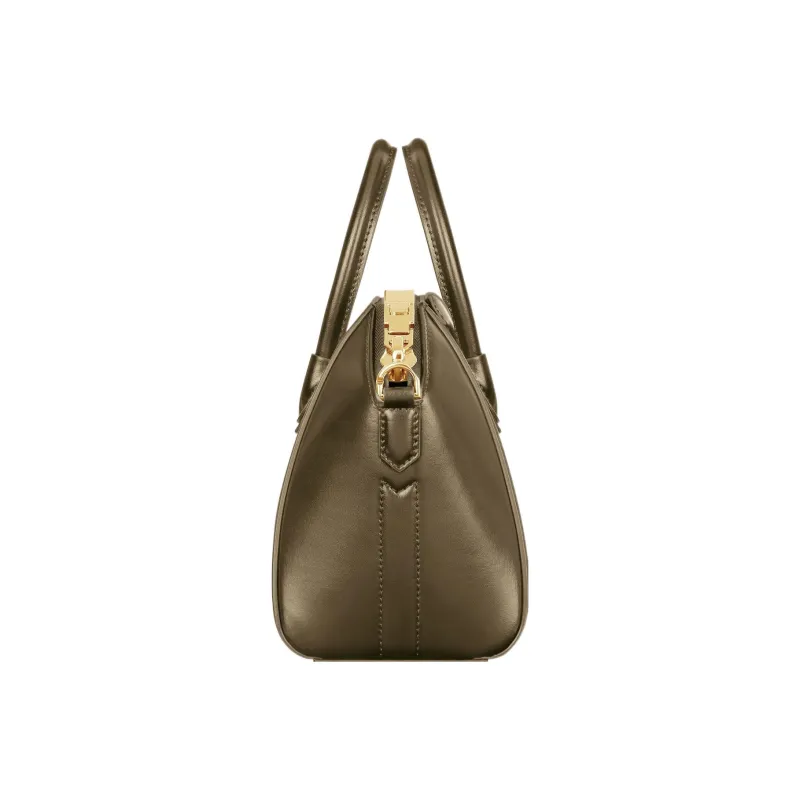 Givenchy Antigona Smooth Leather Shoulder Bag, Crossbody Bag, Handbag Mini Women's Dark Khaki-1