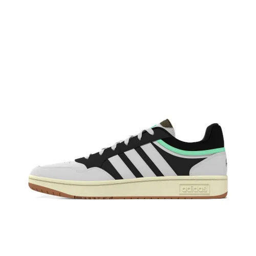 Adidas Neo Hoops 3.0 Skateboard Shoes Men Low-Top Black/Gray/Green