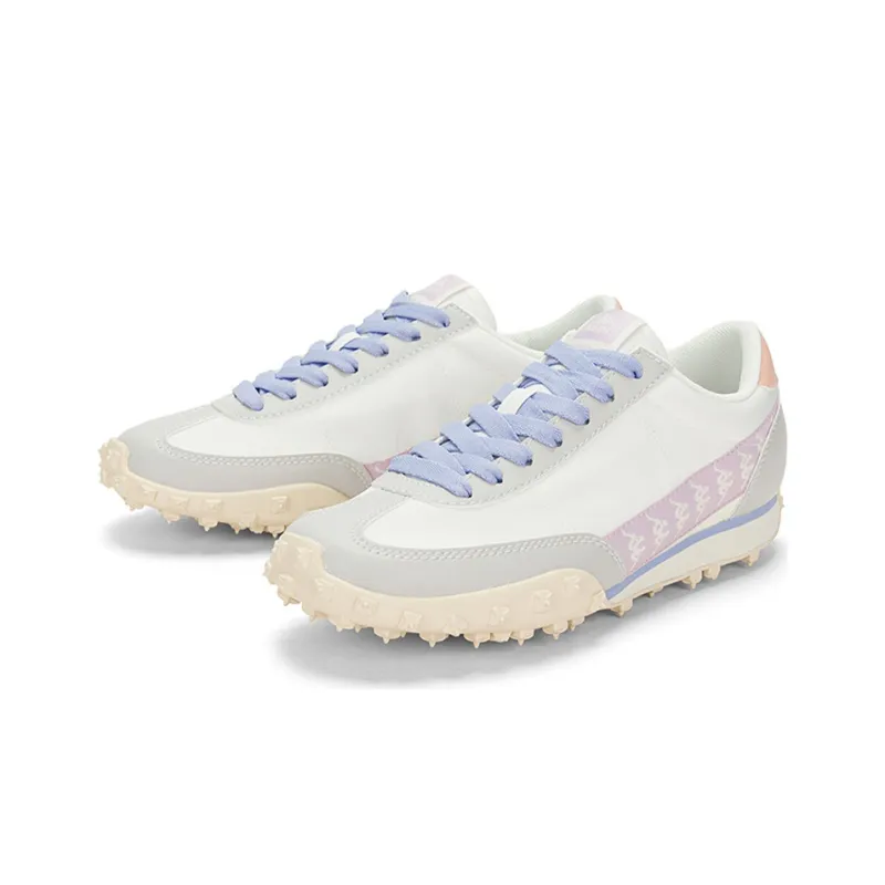 Kappa Anti Slip Wear Resistant Low Top Casual Running Shoes Women's White Gray-2