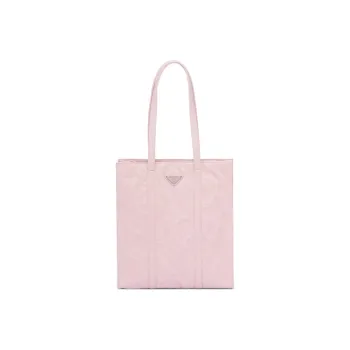 PRADA Soft Sheep Leather Tote Bag, Shopping Bag, Handbag Trumpets Women's Pink