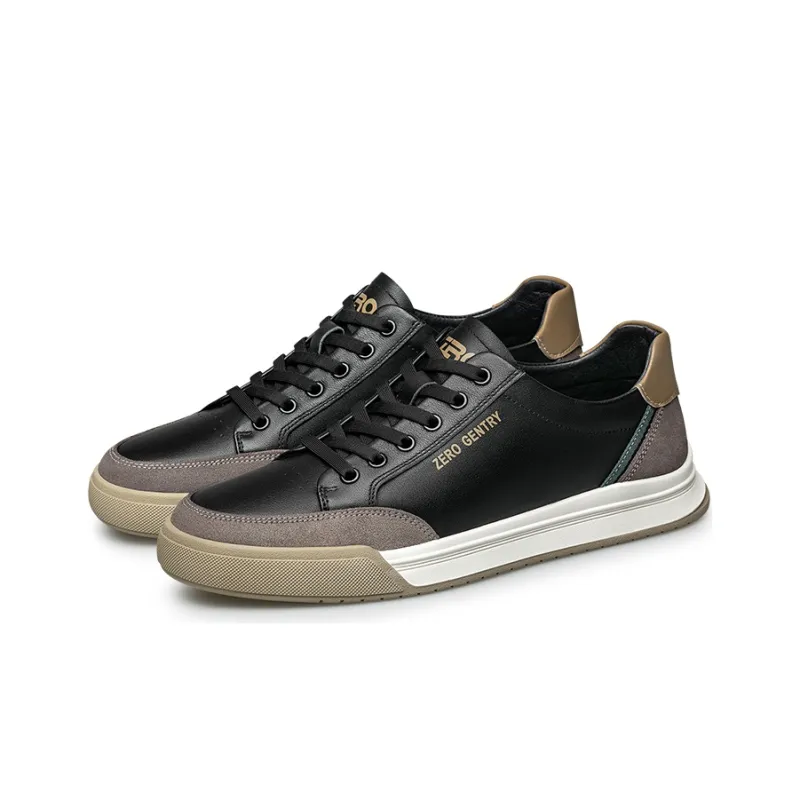 ZRO Skateboard Shoes Men Low Top Black/Beige-7