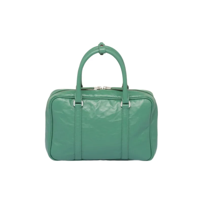 PRADA Nappa Leather Shoulder Bag Crossbody Bag Handbag Women's Sage Green-1