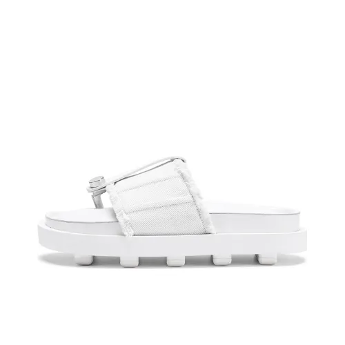 Lost In Echo Slide Slippers Women's White