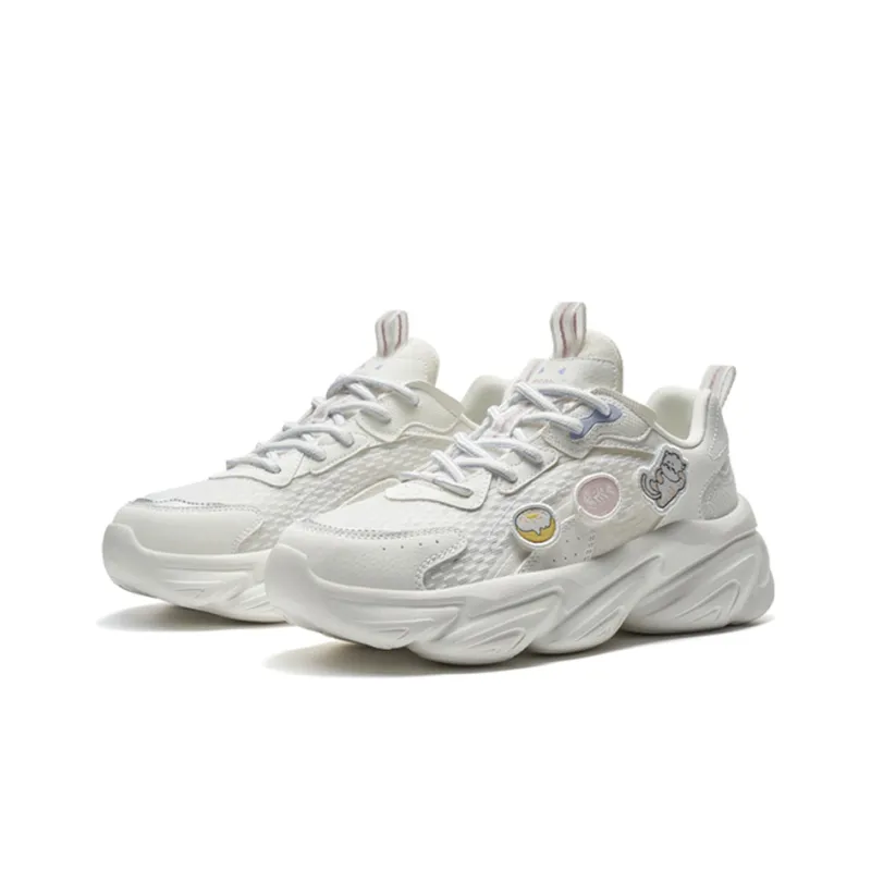 XTEP Claw Shoes 2.0 Anti Slip Wear Resistant Low Top Sports Casual Shoes Women's White Blue-2