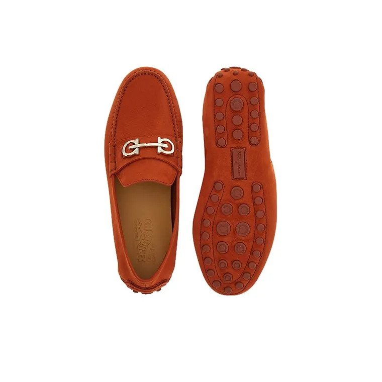 FERRAGAMO Gancini-ornament Driver Loafers-4