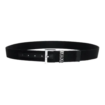 VERSACE Belt Men's Black Width: 3.5cm