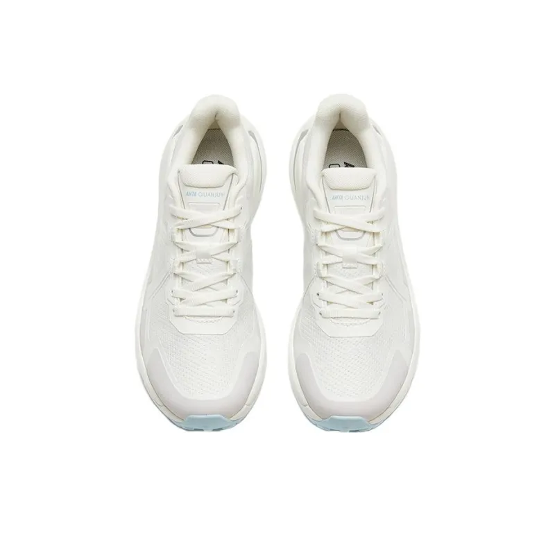 Anta Champion Lightning Trigger Lite Cushioning Anti Slip And Wear Resistant Low Top Running Shoes Women's White Gray-2