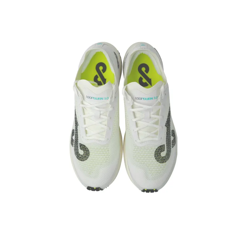 LOOP BURN Coverage Rebound Breathable Slip Resistant Low Top Running Shoes Unisex Glacier White-2