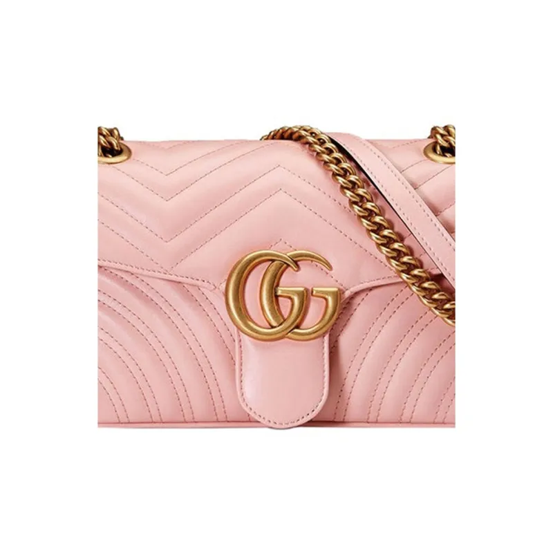 GUCCI Quilted Leather Shoulder Bag, Crossbody Bag Trumpets Women's Candy-4