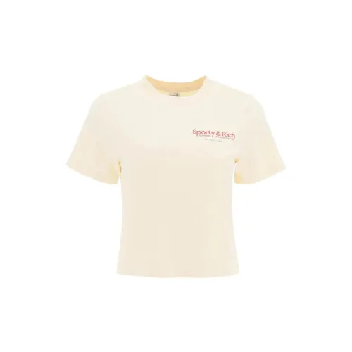 SPORTY & RICH T-Shirts Women's Beige