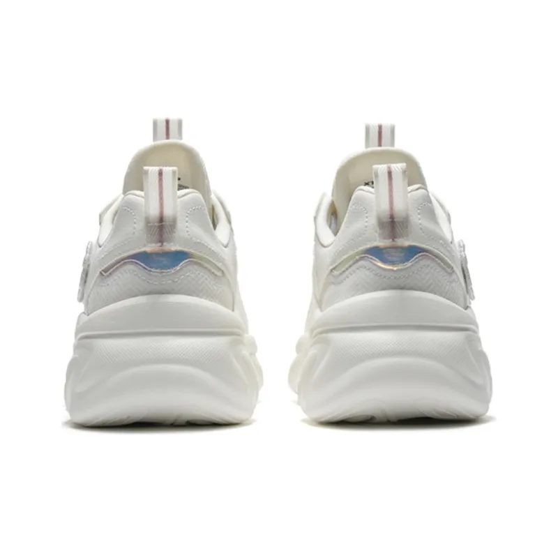 XTEP Claw Shoes 2.0 Anti Slip Wear Resistant Low Top Sports Casual Shoes Women's White Blue-4