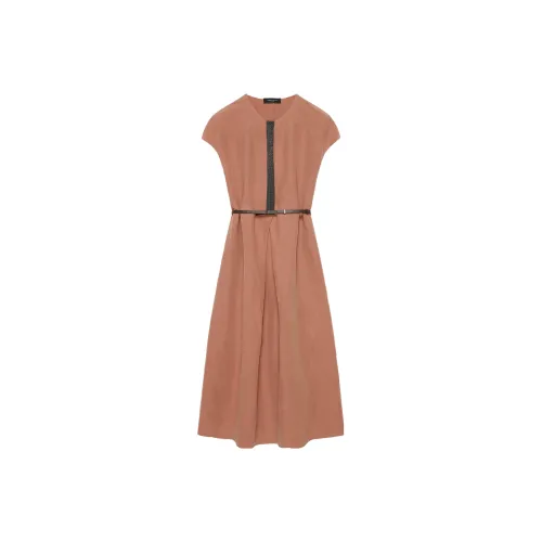 Fabiana Filippi Short-Sleeved Dresses Women's Brown