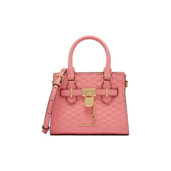 MICHAEL KORS Hamilton Series Artificial Leather Handbag, Crossbody Bag Small Size Women's Rose Pink