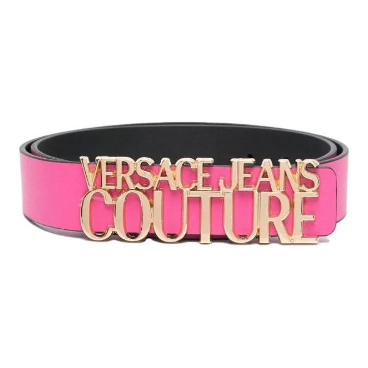 VERSACE JEANS Couture Logo buckle Leather Belt-0