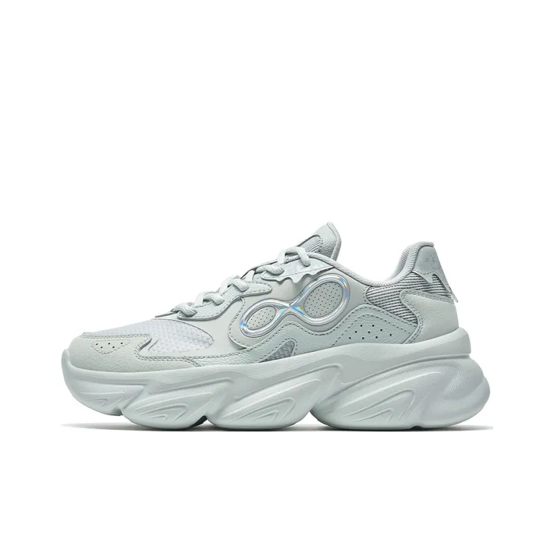 XTEP Claw Shoes 2.0 Anti Slip Wear Resistant Sports Casual Shoes Women's Gray-0