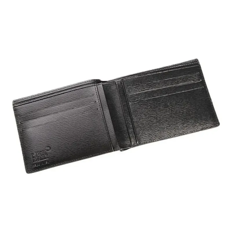 MONTBLANC Cow Leather Wallet Regular Men's Black-4