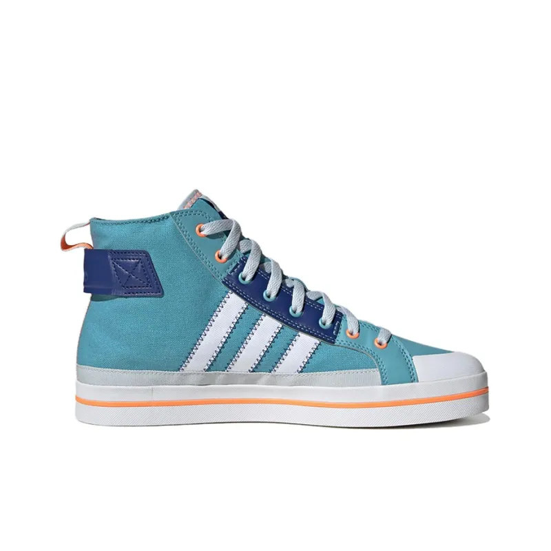 Adidas Neo City Canvas Hi 'Blue White Orange'-1