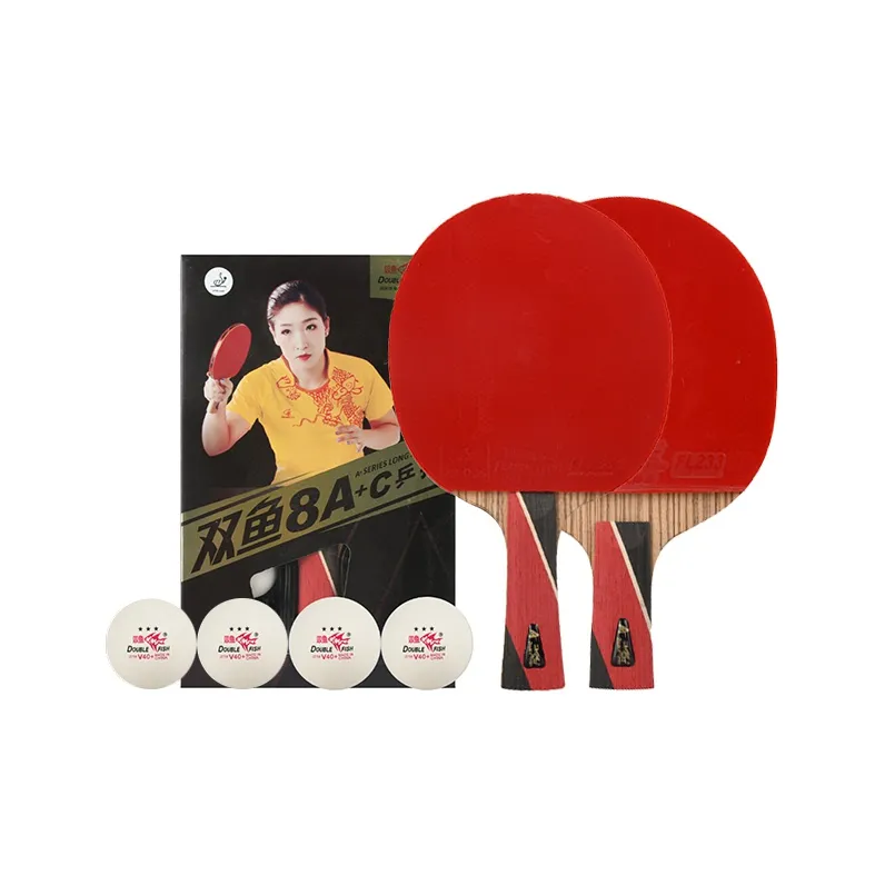 DOUBLEFISH Ping Pong Paddles Unisex All Wood With Carbon Fiber-10
