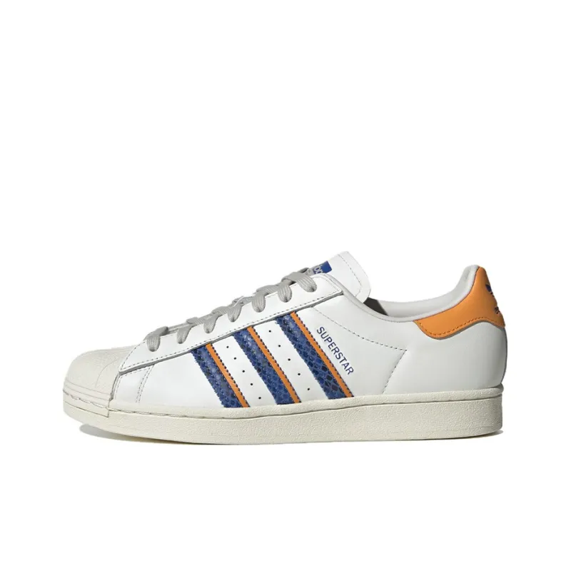 Adidas Superstar 'White Orange Rush Snakeskin'-0