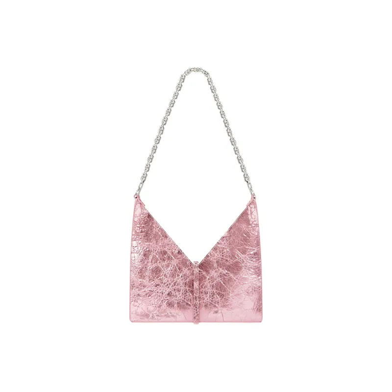 GIVENCHY Cut Out Series Lambskin Shoulder Bag Crossbody Bag Small Size Women's Silk Pink-3