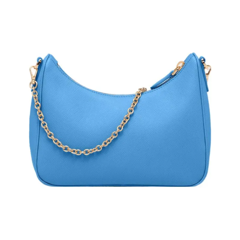PRADA Re Edition Saffiano Leather 3 in 1 Crossbody Bag, Shoulder Bag Women's Blue-1