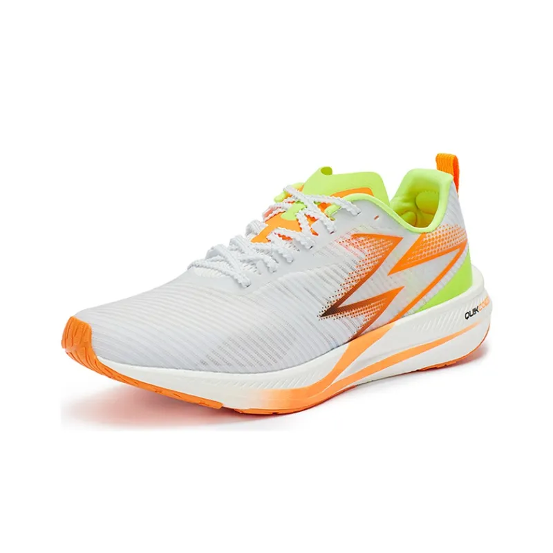361° CQT Low Top Running Shoes Men's White Orange-1