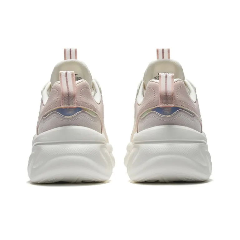XTEP Claw Claw Shoes 2.0 Breathable Slip-Resistant Low-Top Sports Casual Shoes Women's White Pink-4