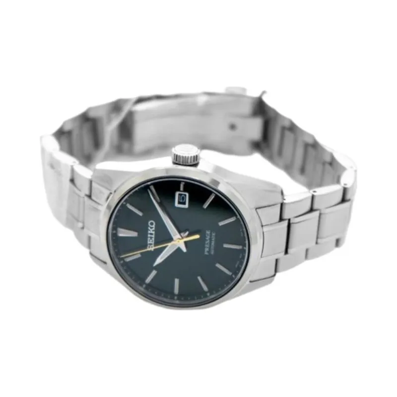 SEIKO Presage Series Mechanical Movement Stainless Steel Strap Watch Men's Watches Green Dial-2