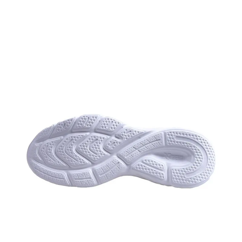 XTEP Cushioned Slip Resistant Low Top Running Shoes Men's White Blue-4