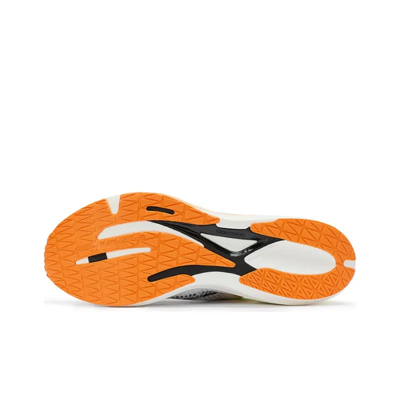 361° CQT Low Top Running Shoes Men's White Orange-4