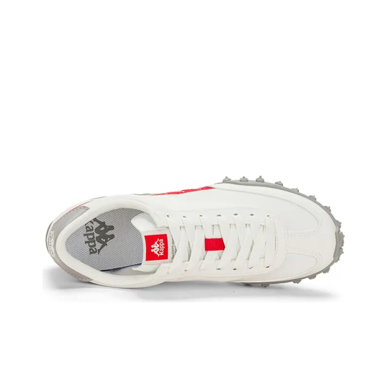 Kappa Anti Slip Wear Resistant Low Top Running Shoes Unisex Optical White-2