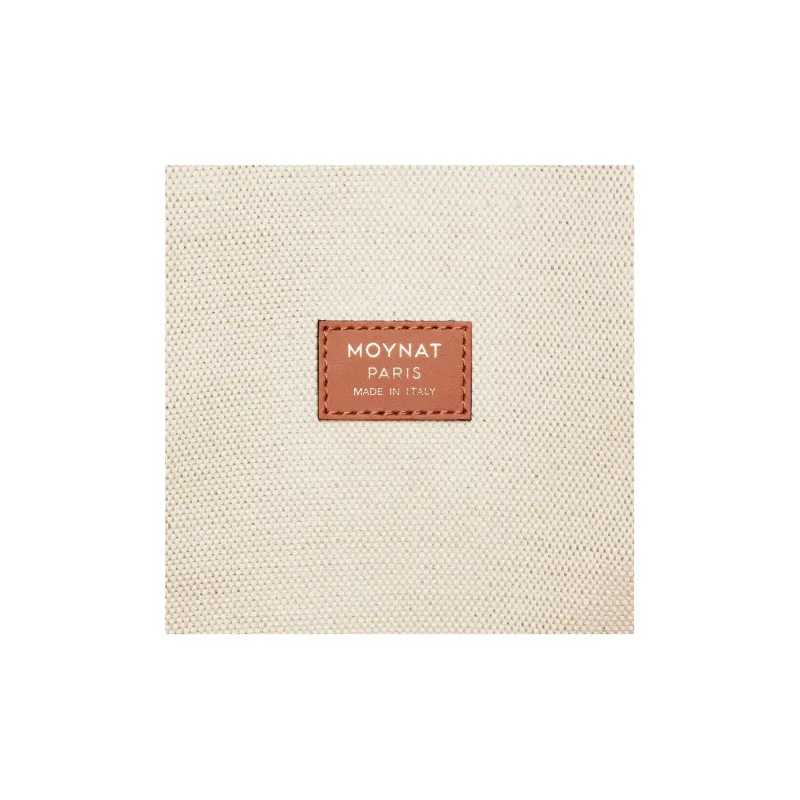 Moynat Toile1920 Canvas With Leather Tote Bag Shopping Bag Handbag Medium Size Women's Brown/Beige-3