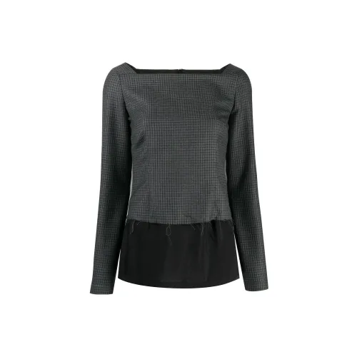 Maison Margiela Layered Check Blouse