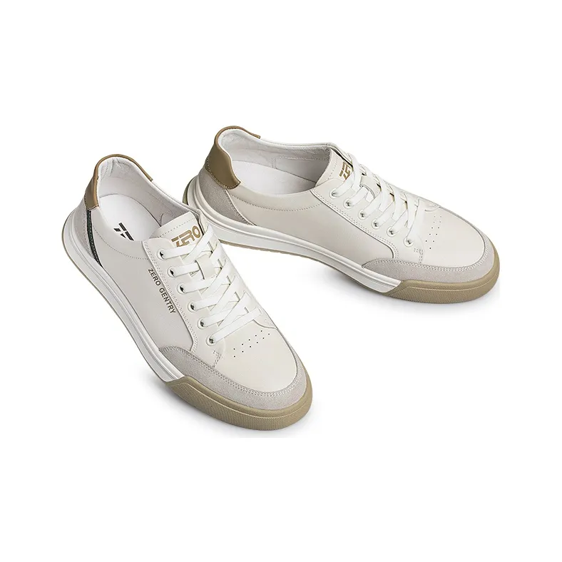 ZRO Skateboard Shoes Men Low Top Black/Beige-2