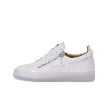 Giuseppe Zanotti Zip-Detail Glitter Lace-Up Sneakers Women's