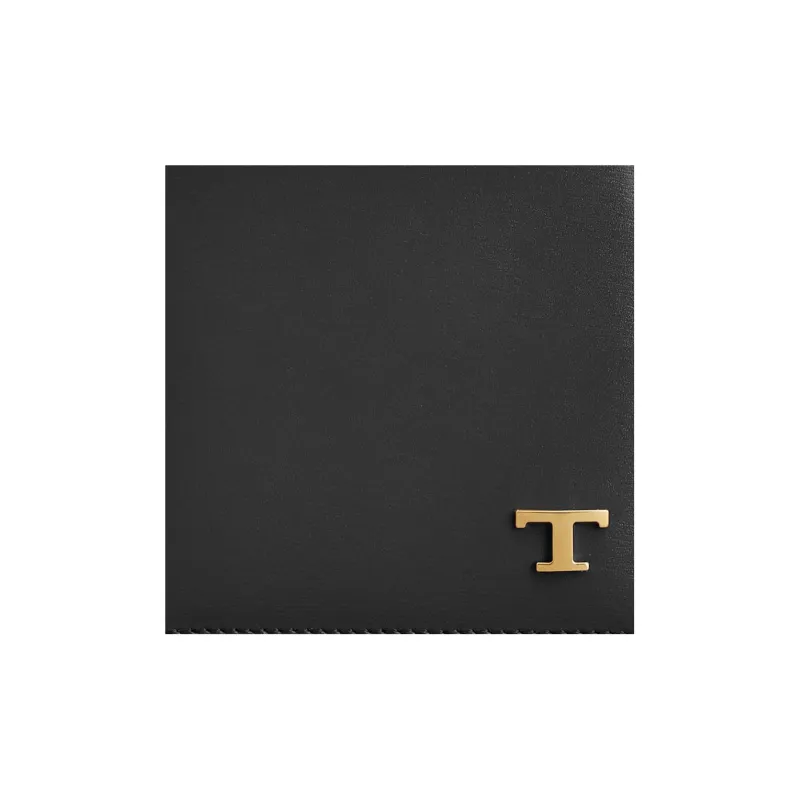 TOD'S Logo Plaque Bi Fold Wallet-4