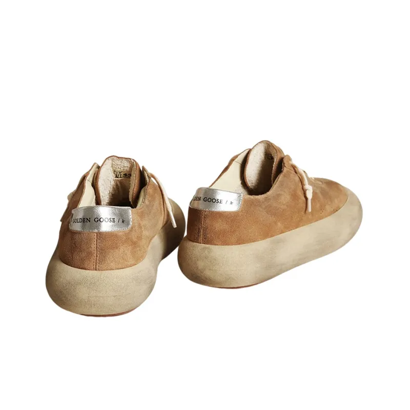 Golden Goose Space Star Stylish Skateboarding Shoes Men's Brown Vintage Version-3