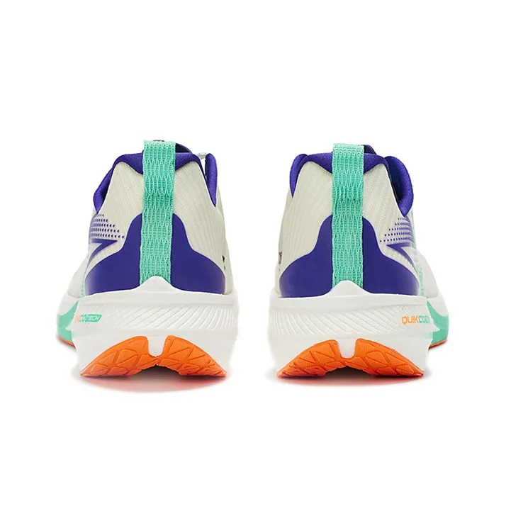 361° CQT Cushioning Anti Slip And Wear Resistant Support Low Top Running Shoes Men's White Green-3