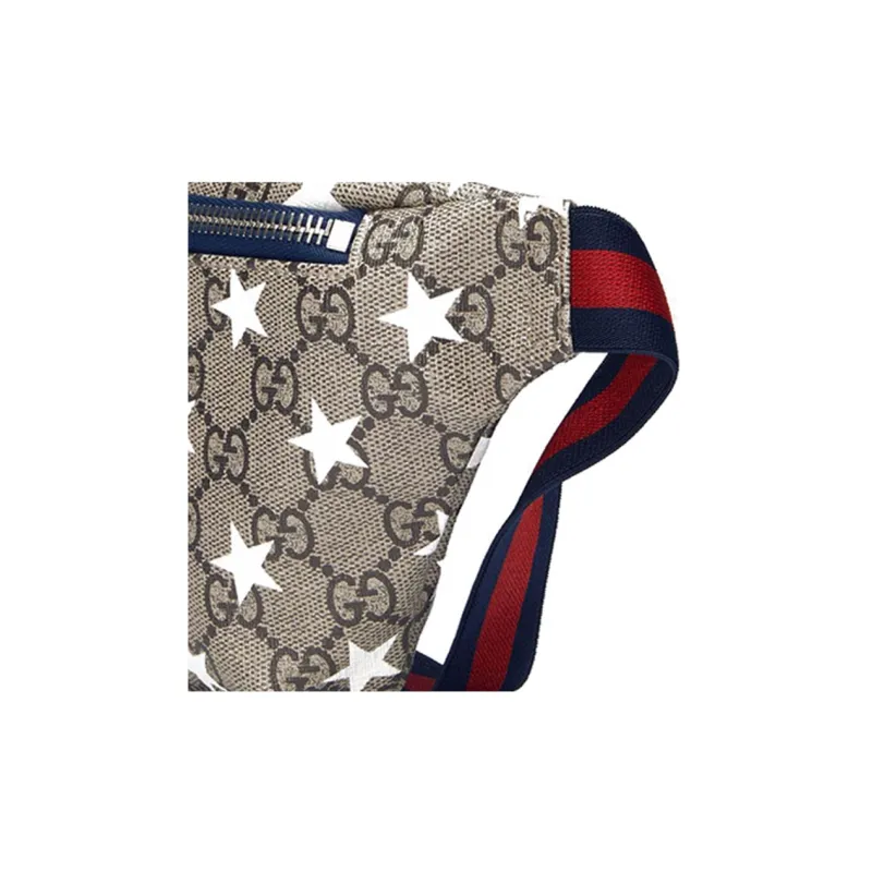 GUCCI Canvas With Leather Fanny Pack Sling Bags Kids' Bags Kids' Ebony/Dark Blue-7
