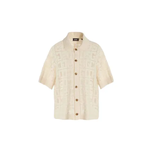 GCDS Shirts Men Beige