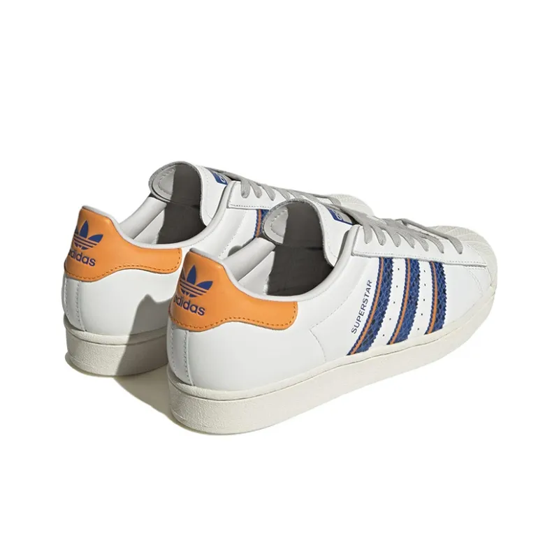 Adidas Superstar 'White Orange Rush Snakeskin'-3