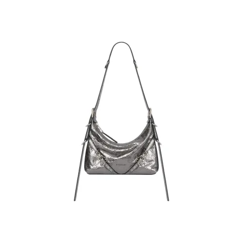 GIVENCHY Voyou Lambskin Handbags Shoulder Bag Crossbody Bag Mini Women's Silver