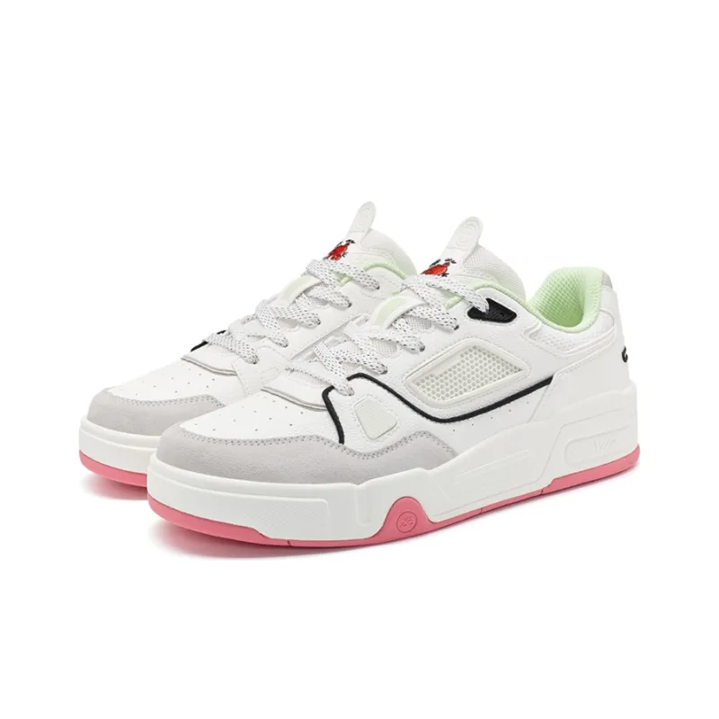 XTEP Reverse SK8 Slip Resistant Cushioning Low Top Skateboard Shoes Men's White-2