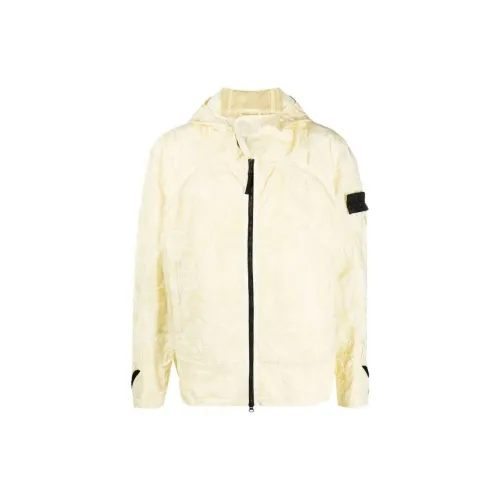 STONE ISLAND Jackets Men Yellow