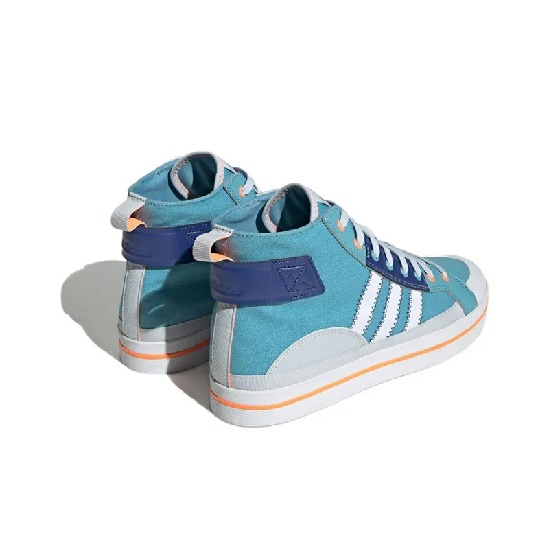 Adidas Neo City Canvas Hi 'Blue White Orange'-3