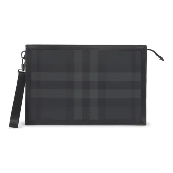 Burberry Leather Wallet Men's Black